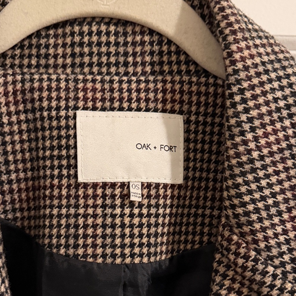 OAK + FORT Houndstooth Coat - Picture 2 of 2